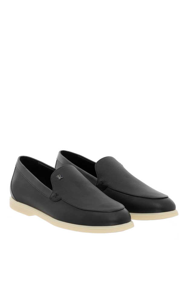 Stefano Ricci summer loafers black made of genuine leather 186164 - photo 3