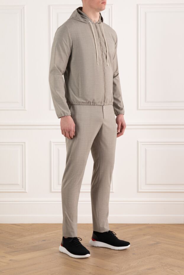 Tombolini beige men's wool walking suit 186173 - photo 3