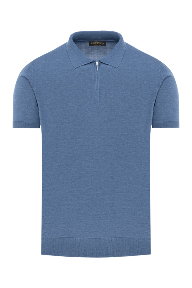 Cesare di Napoli a deep blue polo shirt with a simple collar and zipper. 186189 - photo 1