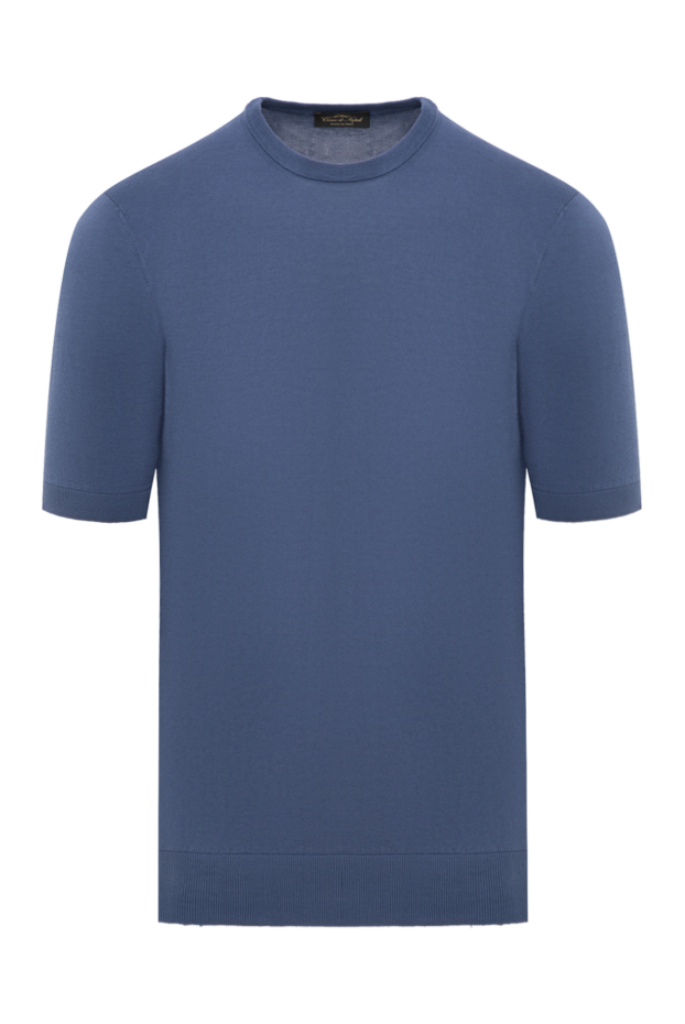 Cesare di Napoli cotton jumper with short sleeves blue (markdown) 196944 - photo 1