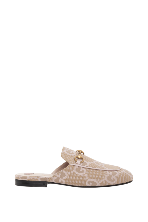 Gucci бежевые мюли princetown horsebit 186282 - фото 1