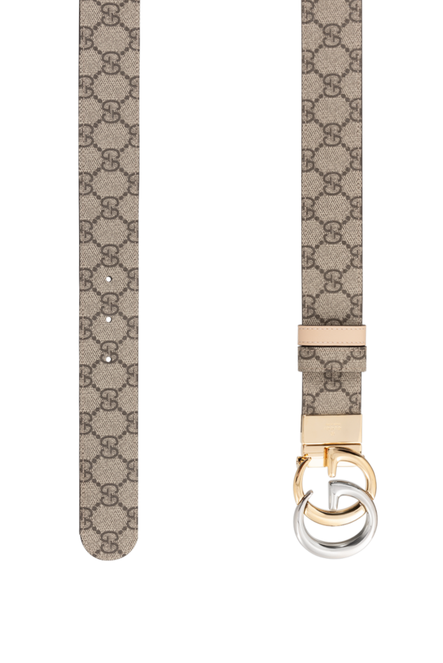 Gucci women's double-sided gg marmont genuine leather belt 186285 - photo 3