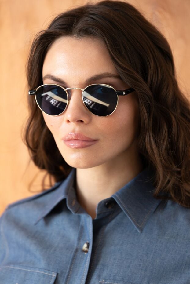 Saint Laurent round metal sunglasses for women 186321 - photo 2
