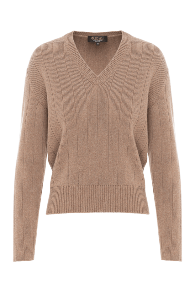 Loro Piana cervatto cashmere jumper with v-neck 186368 - photo 1