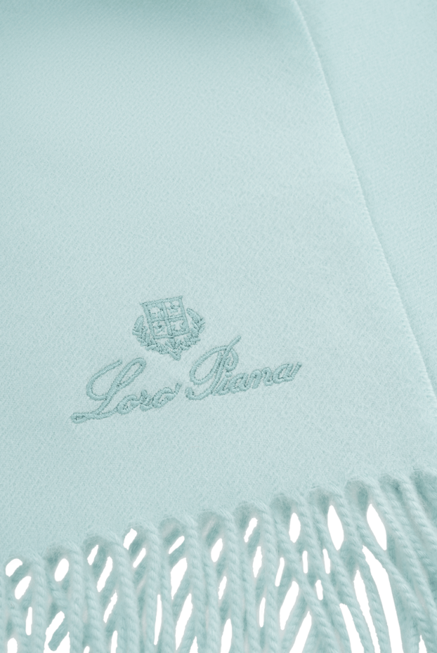 Loro Piana classic cashmere scarf with exclusive trim frisson green 186372 - photo 3