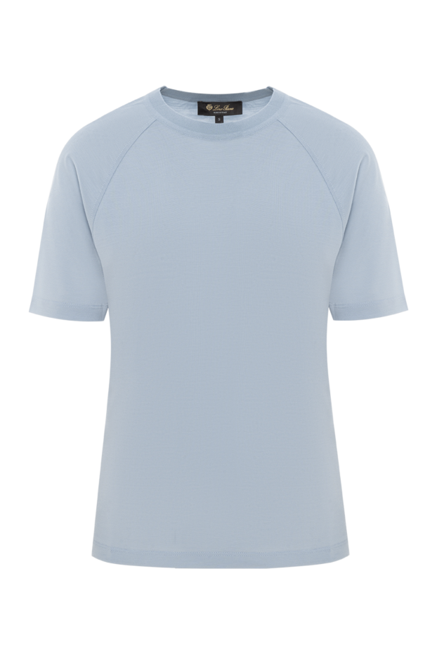 Women's blue wool T-shirt Tadami - photo 1