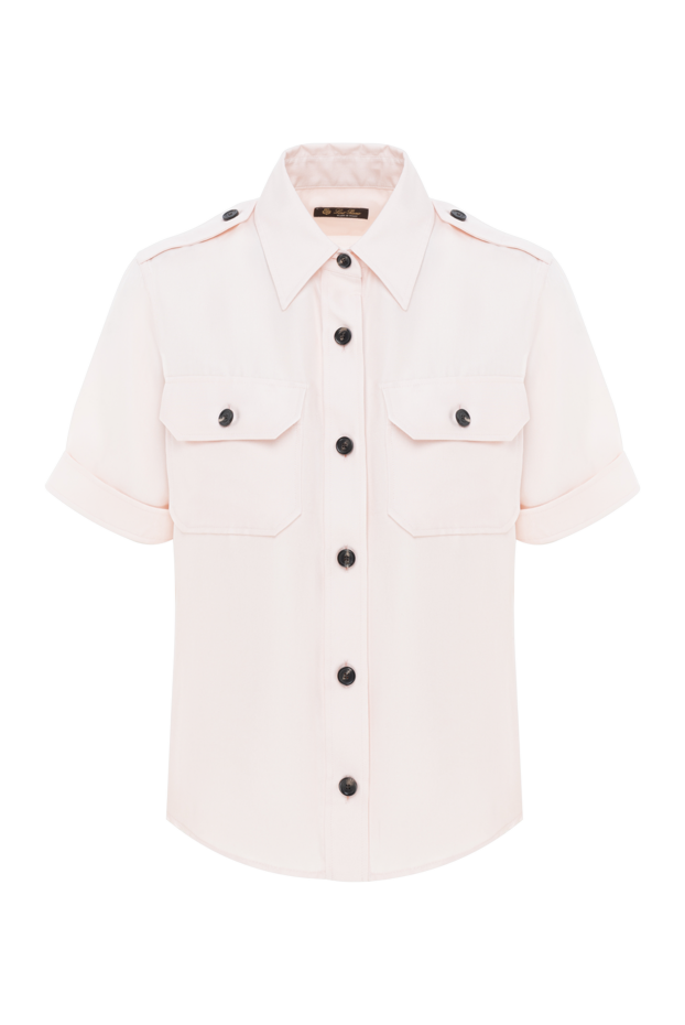 Loro Piana annalisa's pink silk blouse 186379 - photo 1