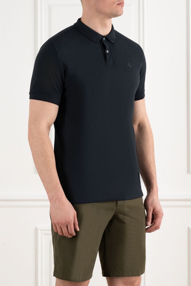 Gran Sasso men's blue polo with cotton buttons 186395 - photo 3