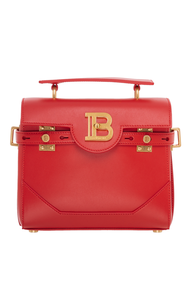 Balmain сумка b-buzz 23 из гладкой кожи красная женская 186465 - фото 1