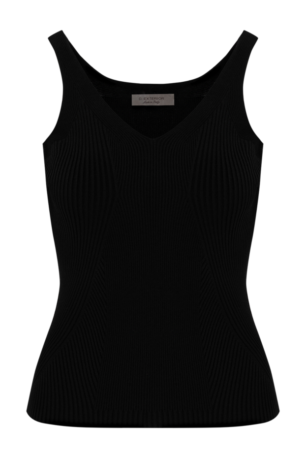 D.Exterior sleeveless viscose jersey top with textured weave 186498 - photo 1