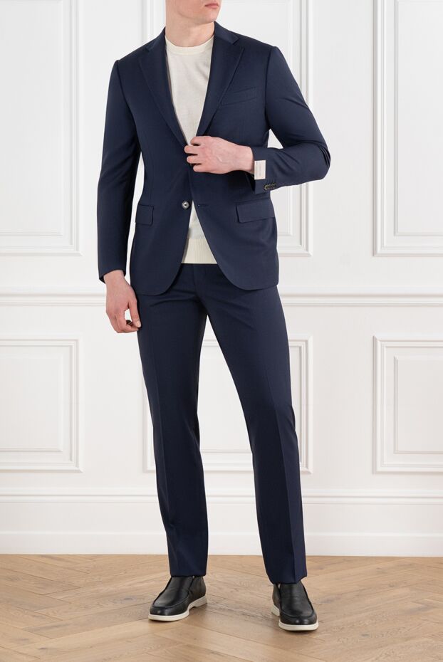 Corneliani костюм із вовни темно-синього кольору 186544 - фото 2