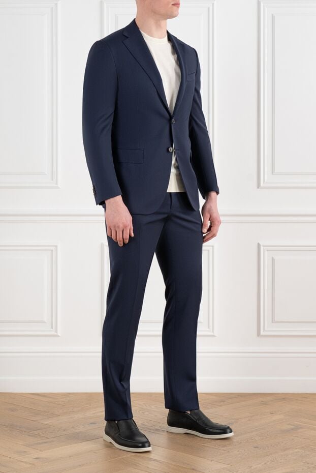 Corneliani костюм із вовни темно-синього кольору 186544 - фото 3