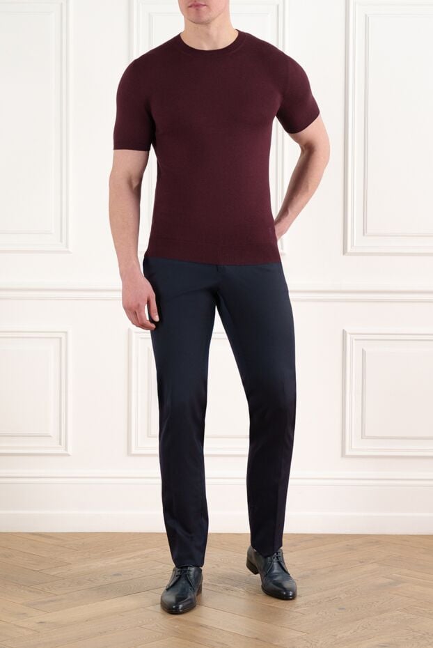 Corneliani a thin, simple cotton and cashmere jumper with a round neckline (markdown) 195787 - photo 2
