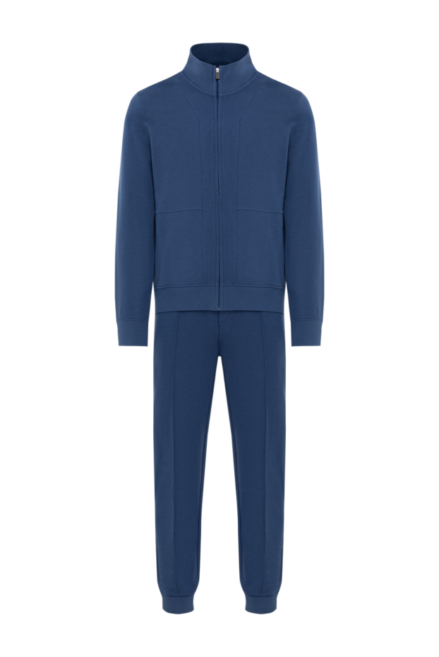 Corneliani men's blue tracksuit with zipper 186626 - photo 1