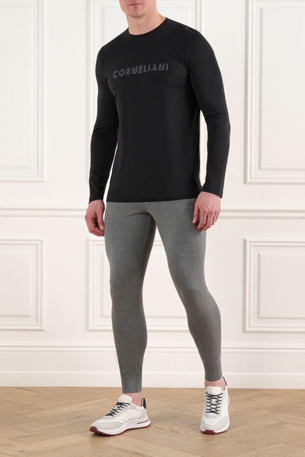 Corneliani black men's cotton sweatshirt 186629 - photo 2
