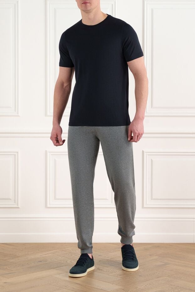 Corneliani men's blue jersey t-shirt 186631 - photo 2