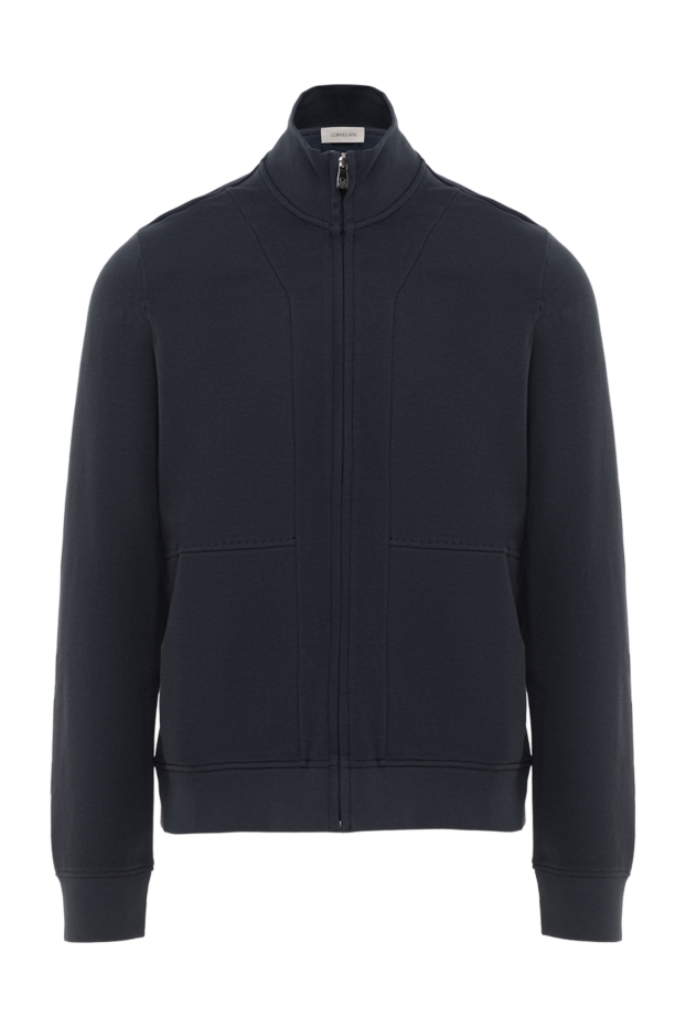 A simple blue sports jacket made of soft material - photo 1