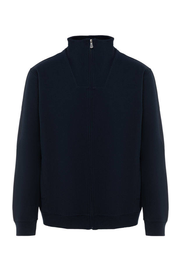 A basic sports jacket made of soft material with relief inserts on the sleeves - photo 1
