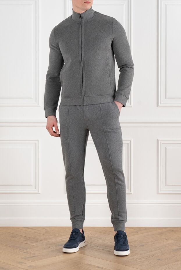 Corneliani gray men's cotton tracksuit 186646 - photo 2