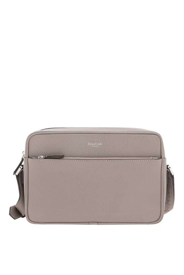 Serapian east west messenger bag in cachemire leather, beige 186656 - photo 1