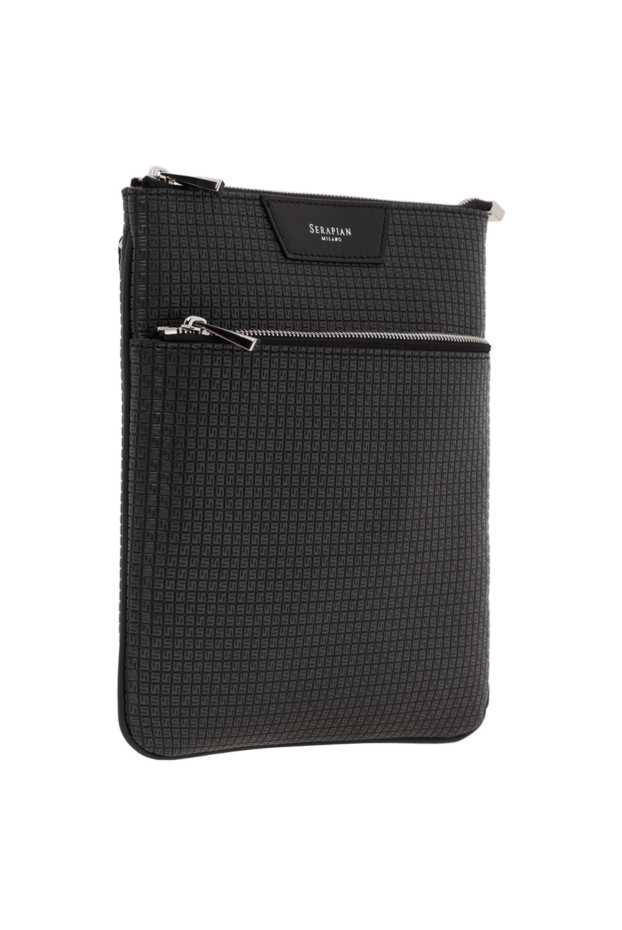 Serapian flat messenger bag in black stepan 186660 - photo 3