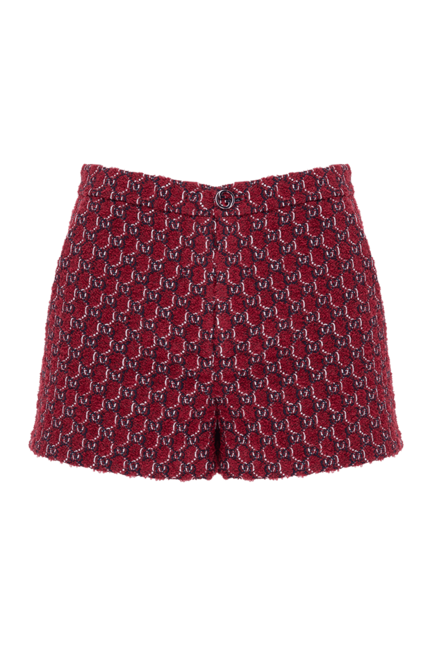 Gucci women's red boucle jacquard shorts 186693 - photo 1