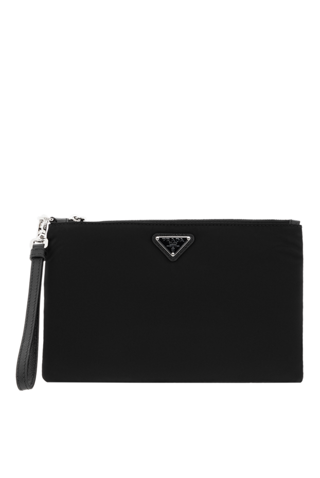 Prada men's black nylon wallet with zipper 186725 - photo 1
