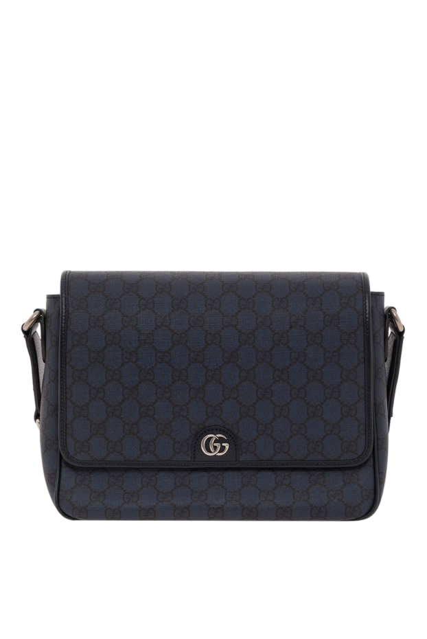 Gucci medium ophidia messenger bag in textile gg supreme tender blue 186758 - photo 1