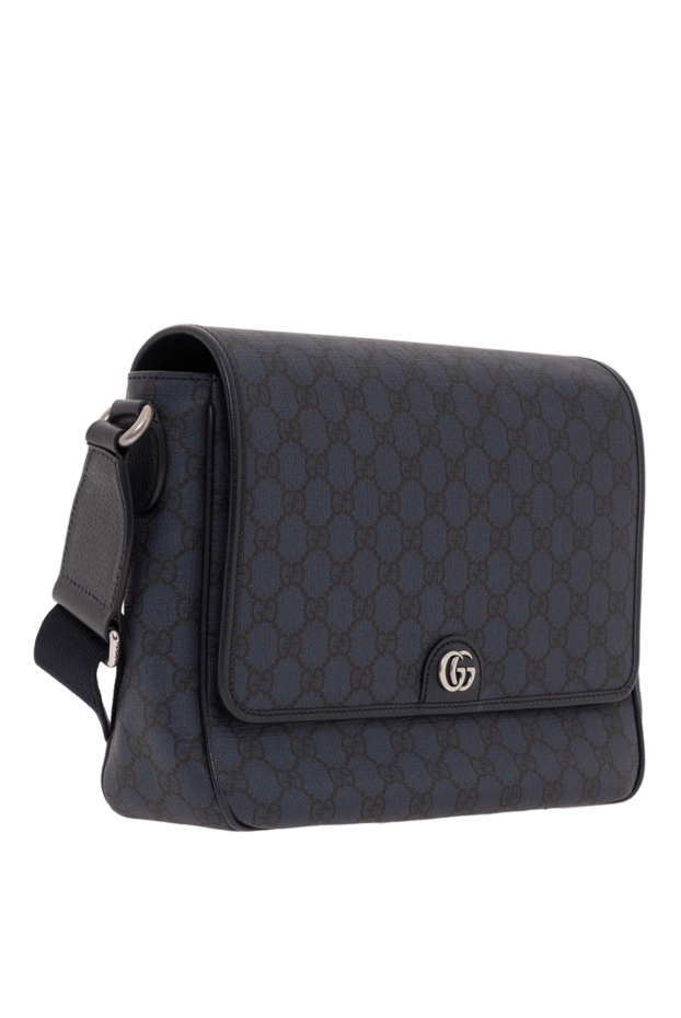 Gucci medium ophidia messenger bag in textile gg supreme tender blue 186758 - photo 3