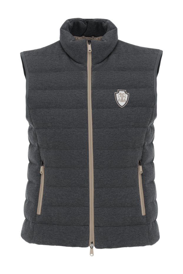 Brunello Cucinelli women's gray down vest with logo 186788 - photo 1