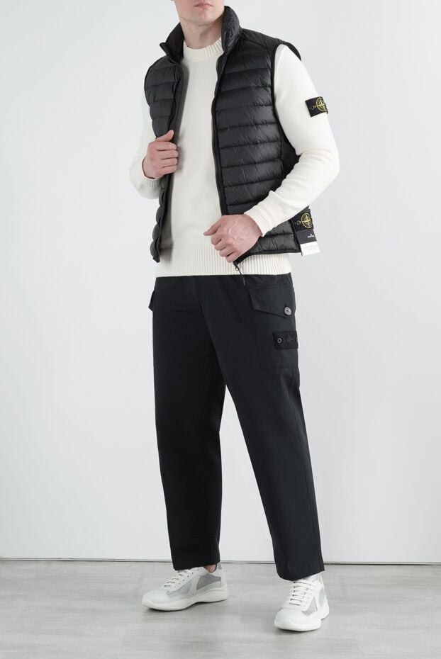 Stone Island black men's vest with zipper 186894 - photo 2