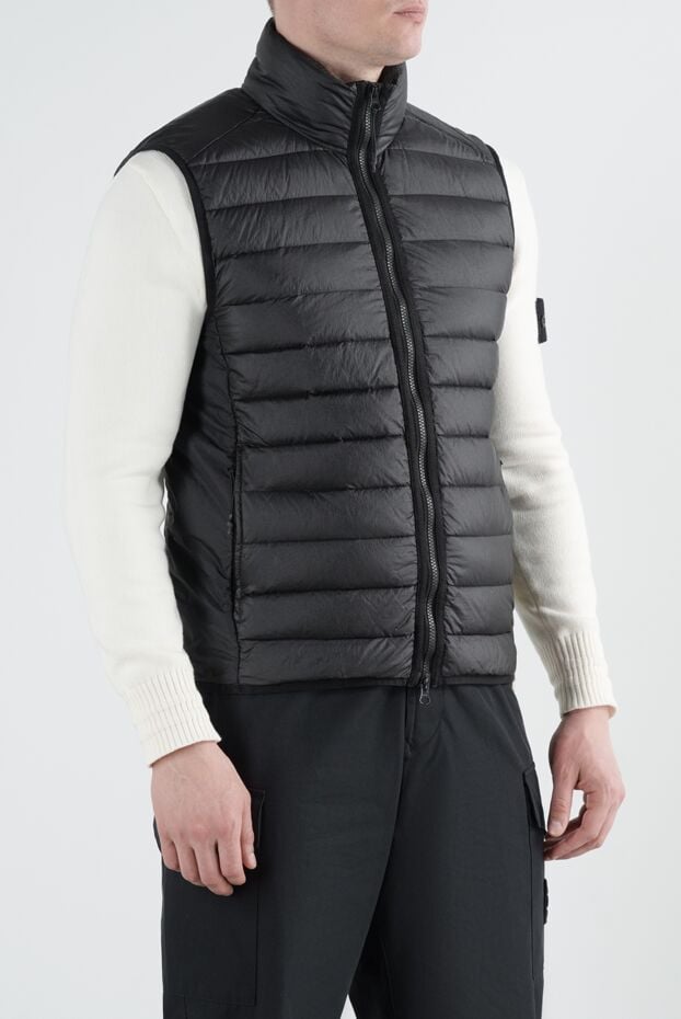 Stone Island black men's vest with zipper 186894 - photo 3