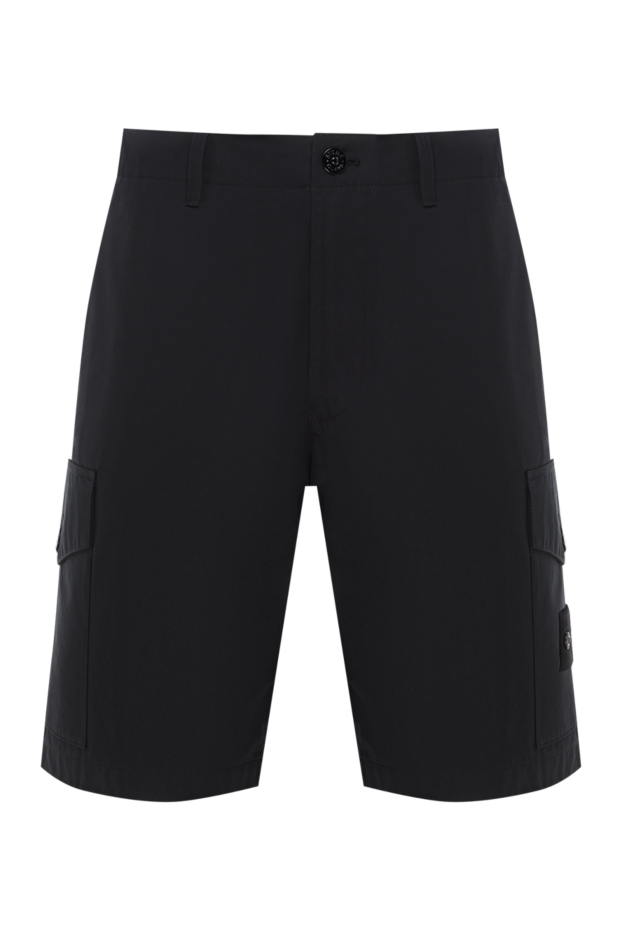 Stone Island black men's canvas cargo shorts 186960 - photo 1
