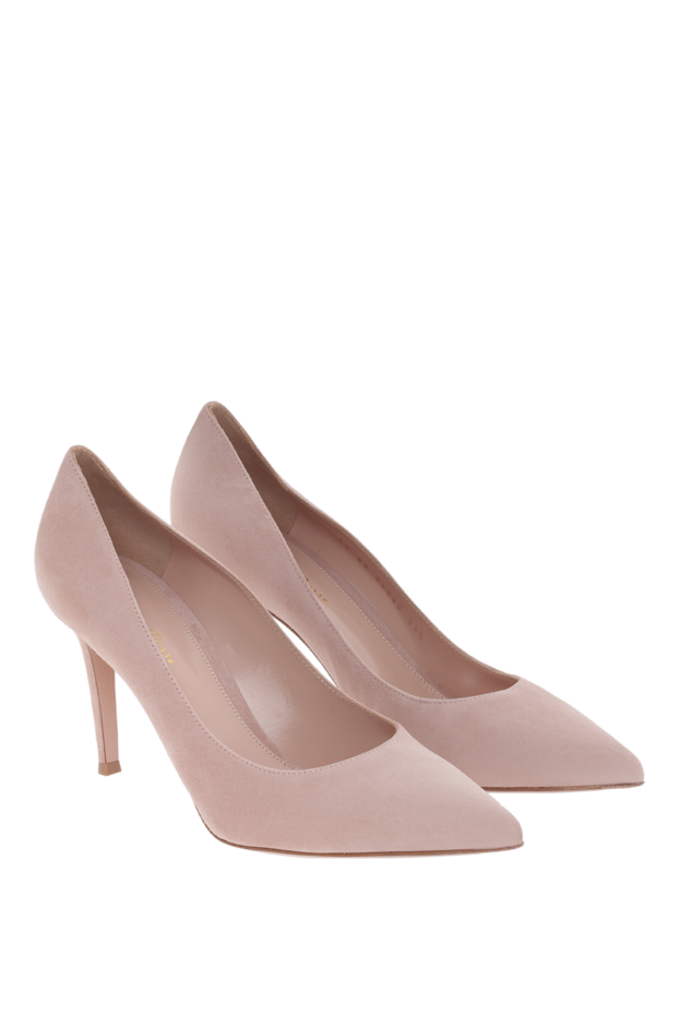 Gianvito Rossi beige pointed toe heeled pumps 186971 - photo 3