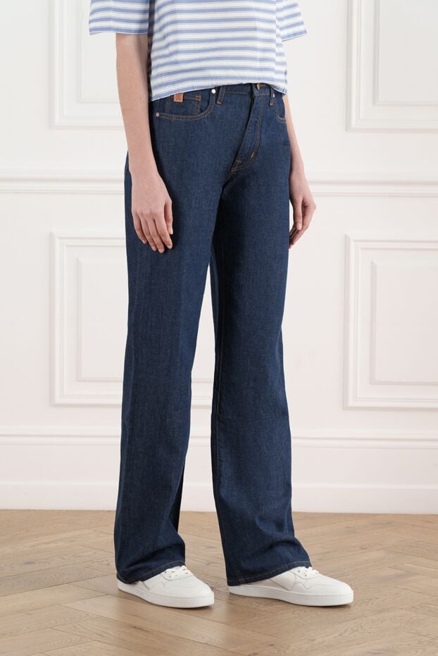 Jacob Cohen women's blue straight cotton jeans 187016 - photo 3