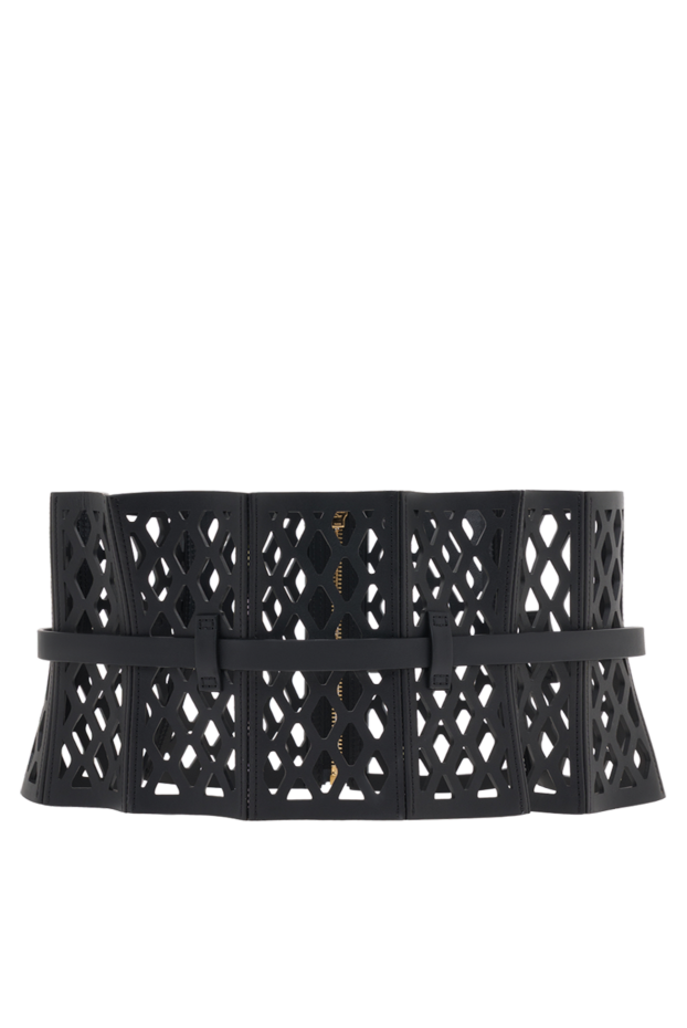 Dior leather corset belt with laser cutting women's black 187063 - photo 3