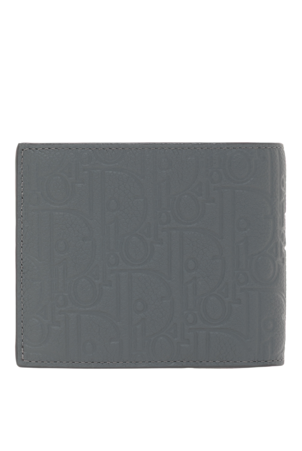 Dior book-shaped wallet in dior gravity leather gray for men 187065 - photo 3