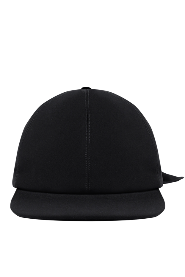 Dior men's black cotton baseball cap with ribbon 187071 - photo 1