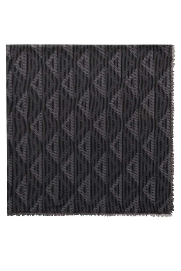 Dior wool scarf with logo men's gray 187077 - photo 1