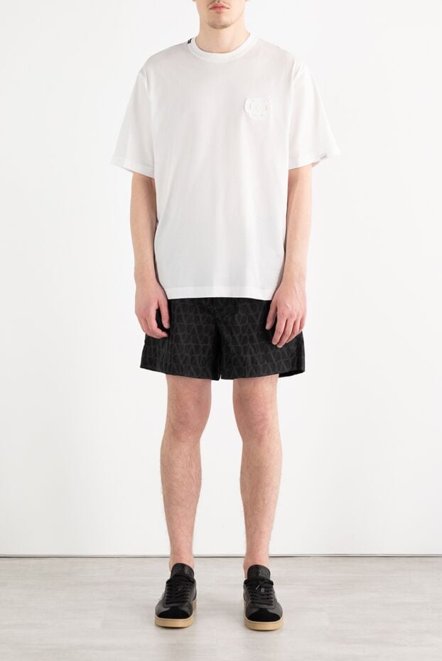 Dolce & Gabbana cotton jersey t-shirt with embroidered dg heraldic logo white 187092 - photo 2