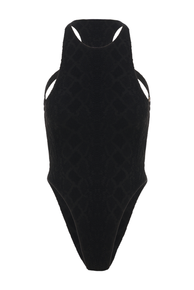 Saint Laurent synthetic jersey one-piece swimsuit black 187109 - photo 1
