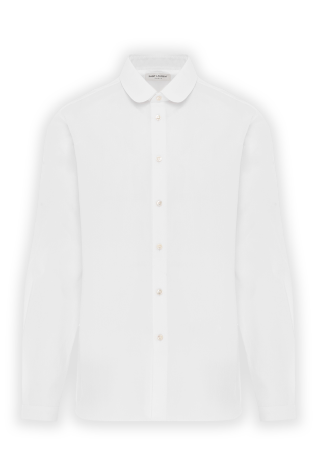 Saint Laurent white lightweight men's cotton shirt 187117 - photo 1