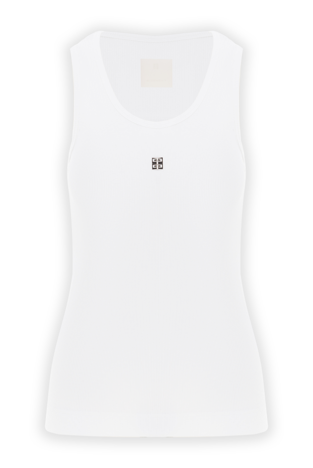 Givenchy 4g trim cotton fitted top white 187123 - photo 1