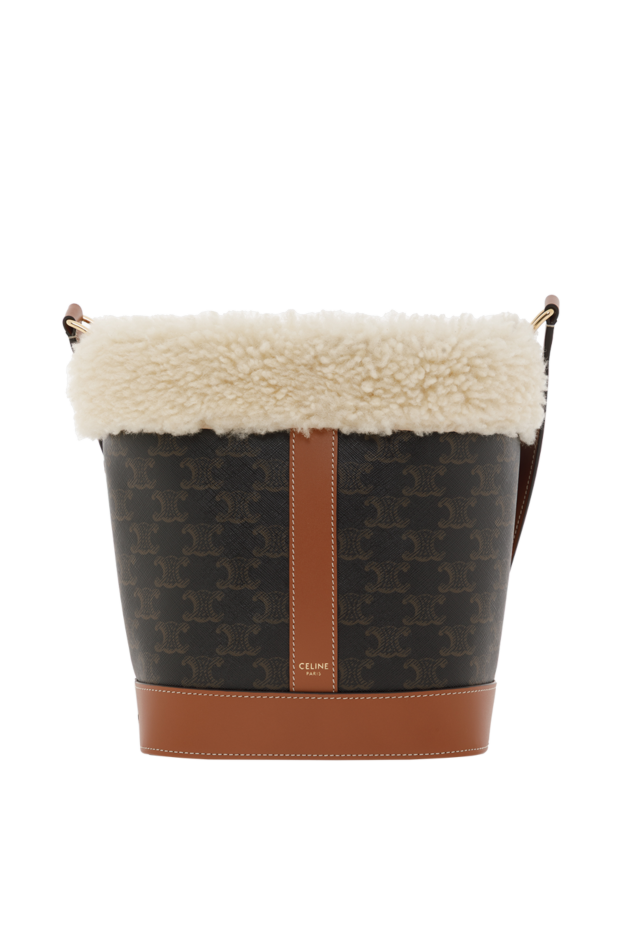 Celine small bag in triomphe canvas and sheepskin 187132 - photo 1