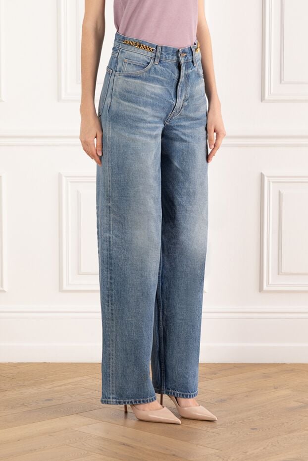 Celine women's high waist kitty jeans 187134 - photo 3