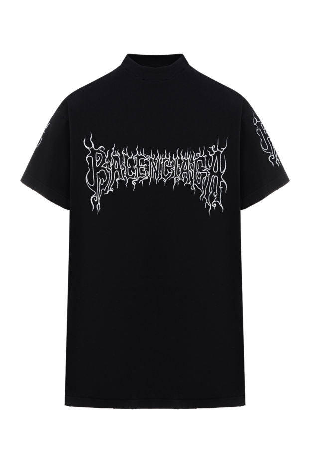 Balenciaga darkwave loose fit t-shirt black with logo 187147 - photo 1