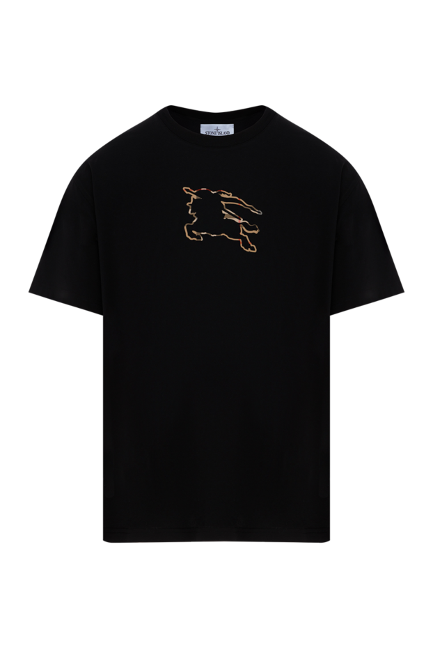 Burberry cotton jersey t-shirt with equestrian knight black 187169 - photo 1