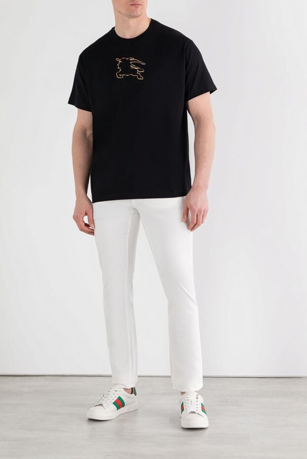Burberry cotton jersey t-shirt with equestrian knight black 187169 - photo 2