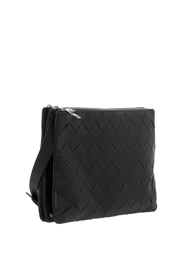 Bottega Veneta black men's bag in leather with intrecciato weave 187179 - photo 3