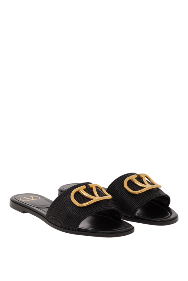 Valentino vlogo signature leather slippers black 187187 - photo 3